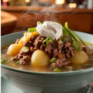 hamburger potato soup