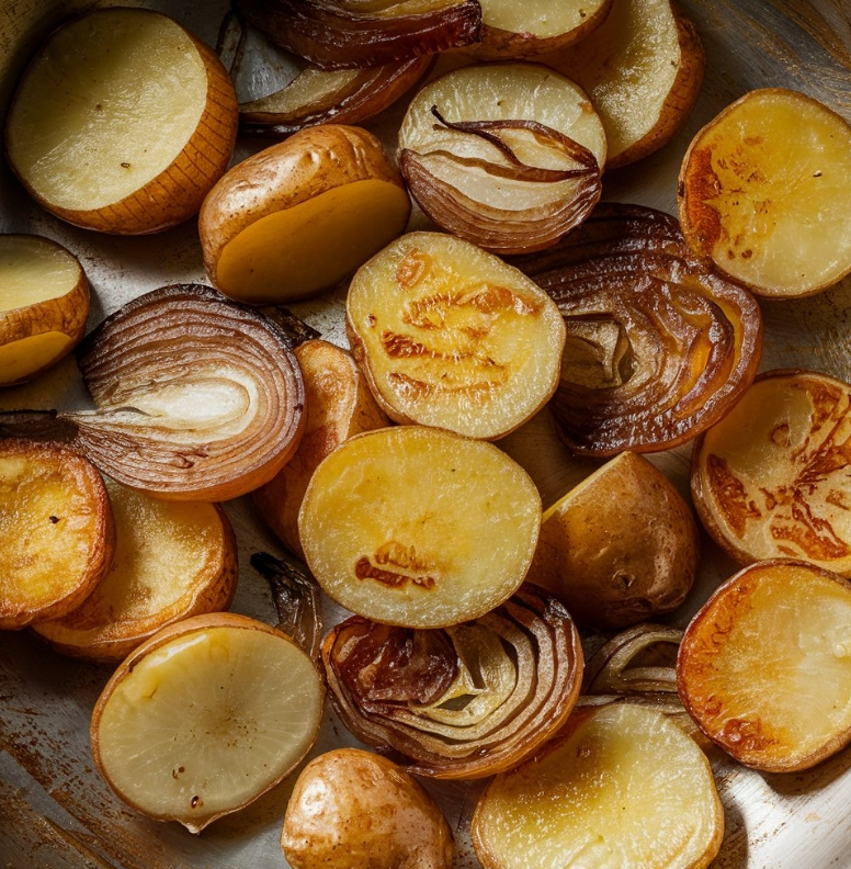 fried potatoes and onions