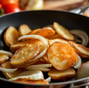 oil or butter for frying potatoes