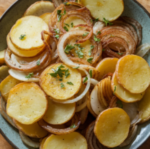 Boiling potatoes before frying