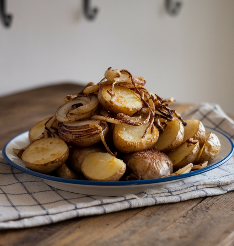 Why are potatoes soaked before frying