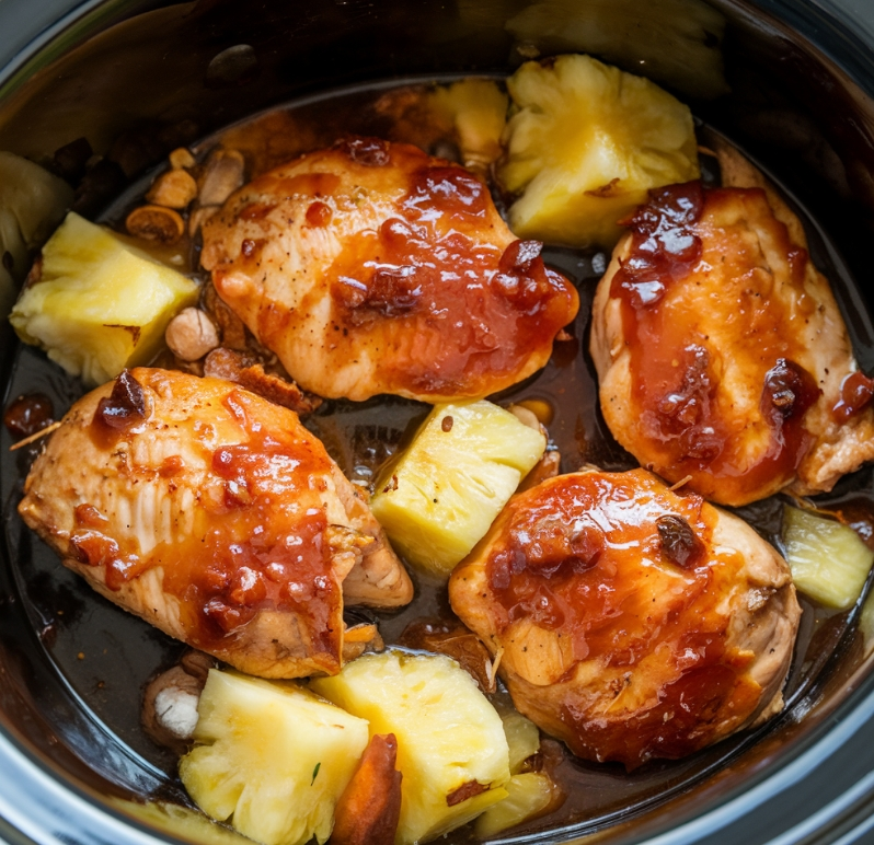 Sweet Hawaiian Crockpot Chicken