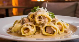 Plate, of Chicken Tortellini Alfredo,