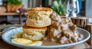 biscuits and gravy breakfast