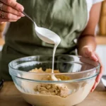 Adding Milk to Cookie Dough