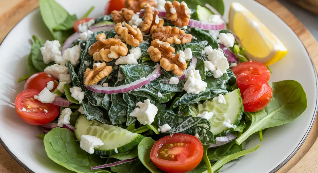 frozen spinach salad