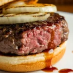 Worcestershire sauce burger