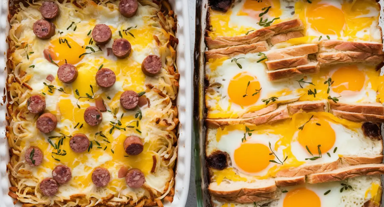 Breakfast casserole and strata differences