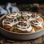 Cinnamon rolls made with heavy cream substitution.