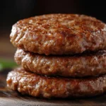 A plate of homemade beef patties with golden, flaky crusts and savory beef filling.