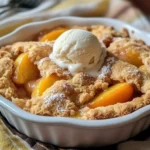 Peach cobbler using cake mix