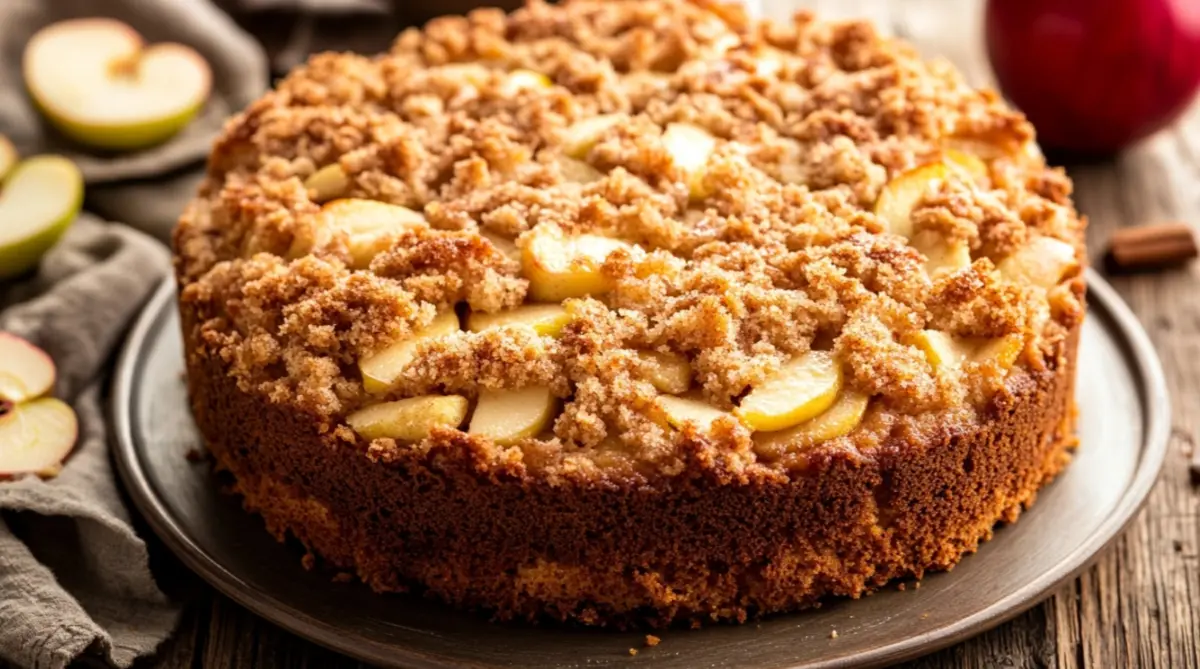 What is apple coffee cake made of?