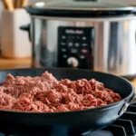 Do you have to brown ground beef before slow cooker