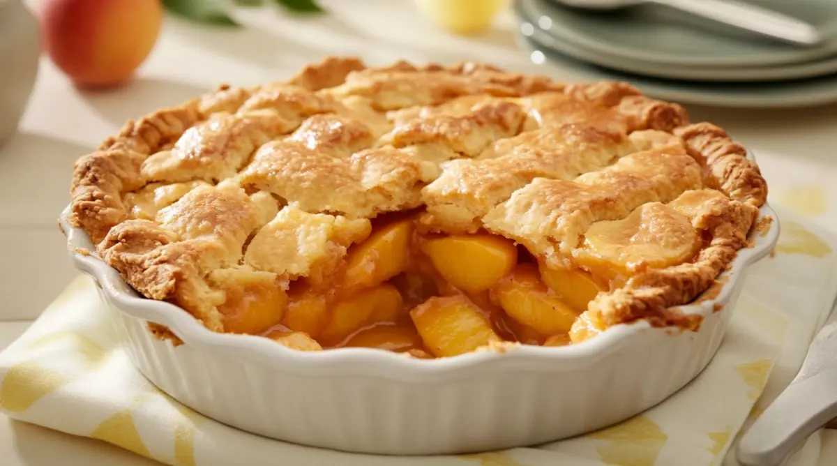 How to keep peach cobbler from being runny