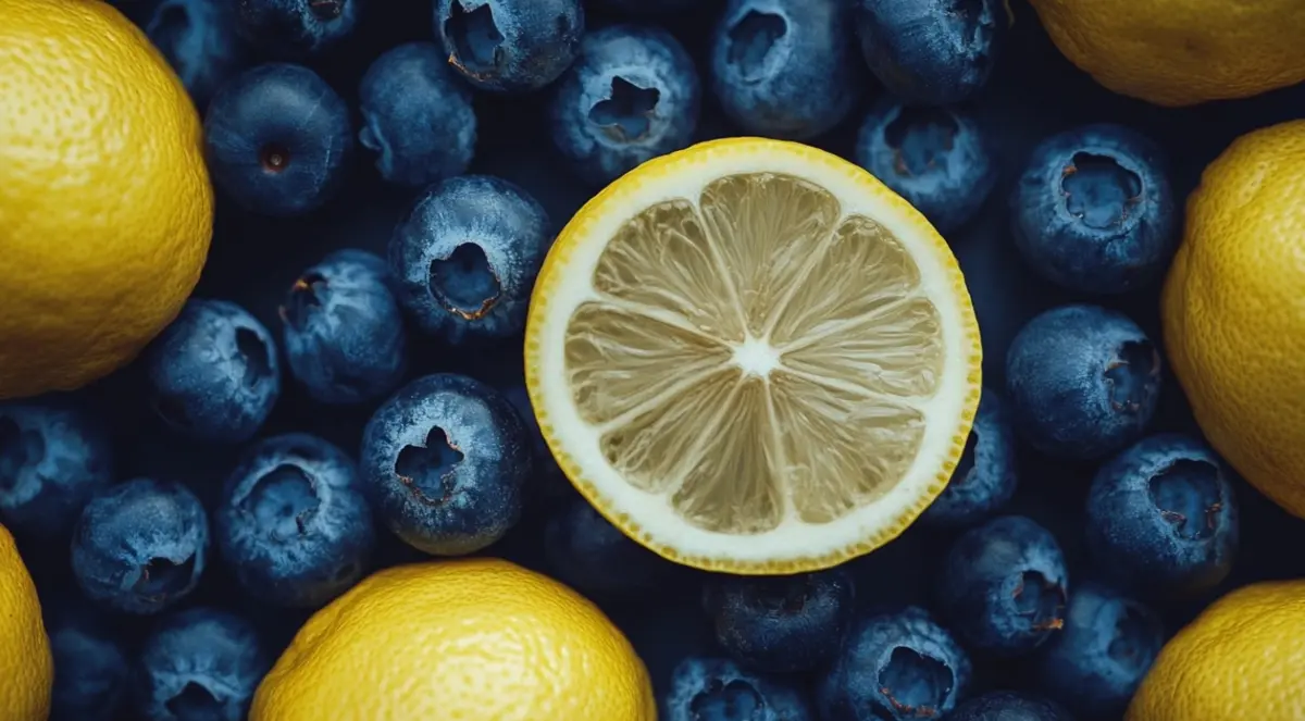 Blueberries and lemon pairing