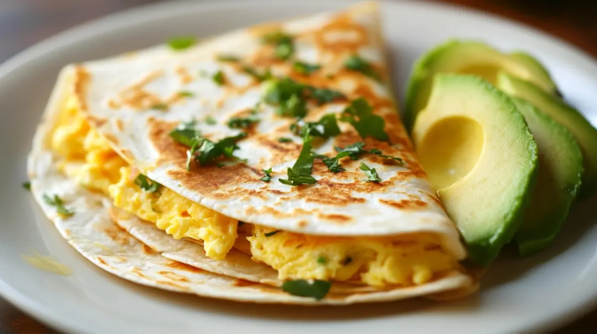 Is it okay to eat a quesadilla for breakfast?