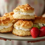 What is a shortcake biscuit made of?