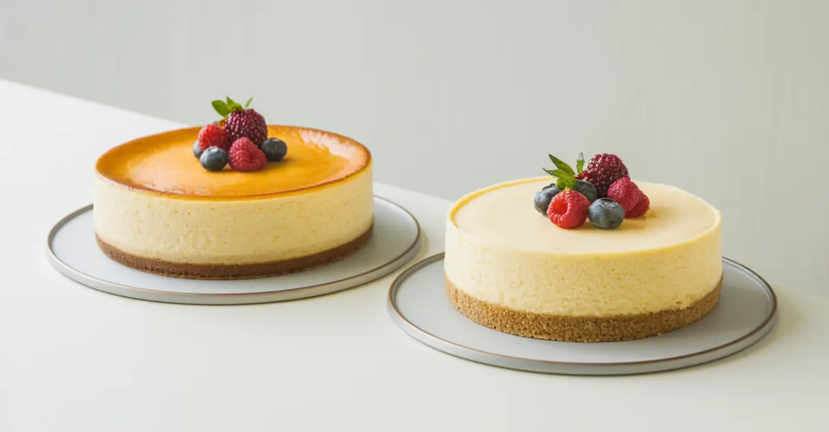 Difference between New York and Philadelphia cheesecake