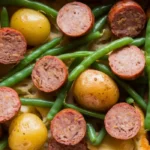 sausage green bean potato