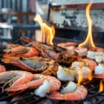 Is it better to grill shrimp with or without shell?