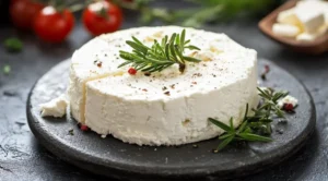 Various foods paired with cream cheese, including fruits, vegetables, and crackers.