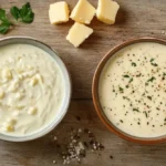 Difference between Alfredo sauce and garlic Parmesan sauce