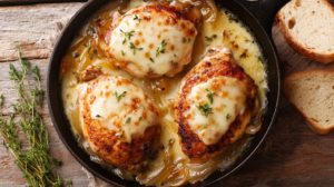 What cheese goes best with French Onion Chicken