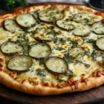 What is pickle pizza made of