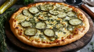 What is pickle pizza made of